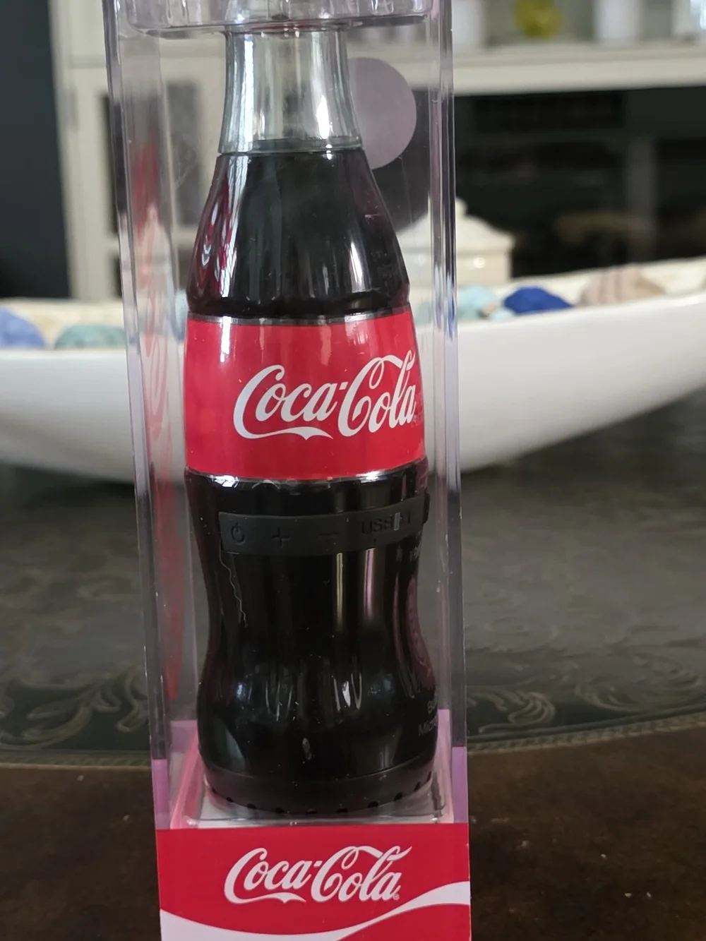 Coca Cola Black and Red Bottle Bluetooth Speaker